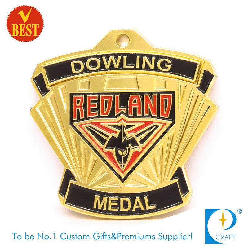 Customized Cheap Metal Special Design 3D Souvenir Medal with Gold Plating