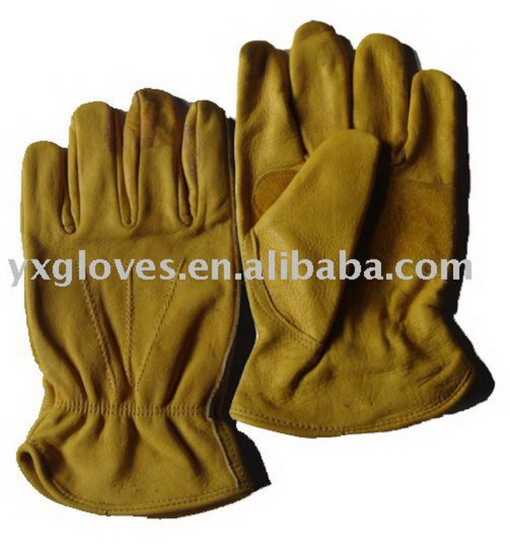 Cow Leather Driver Glove-Safety Glove-Protected Glove-Work Glove-Labor Glove