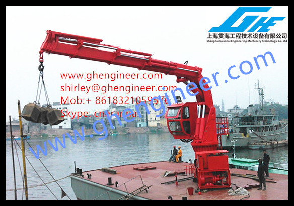 11t 15t Folding Arm Marine Deck Crane CCS ABS