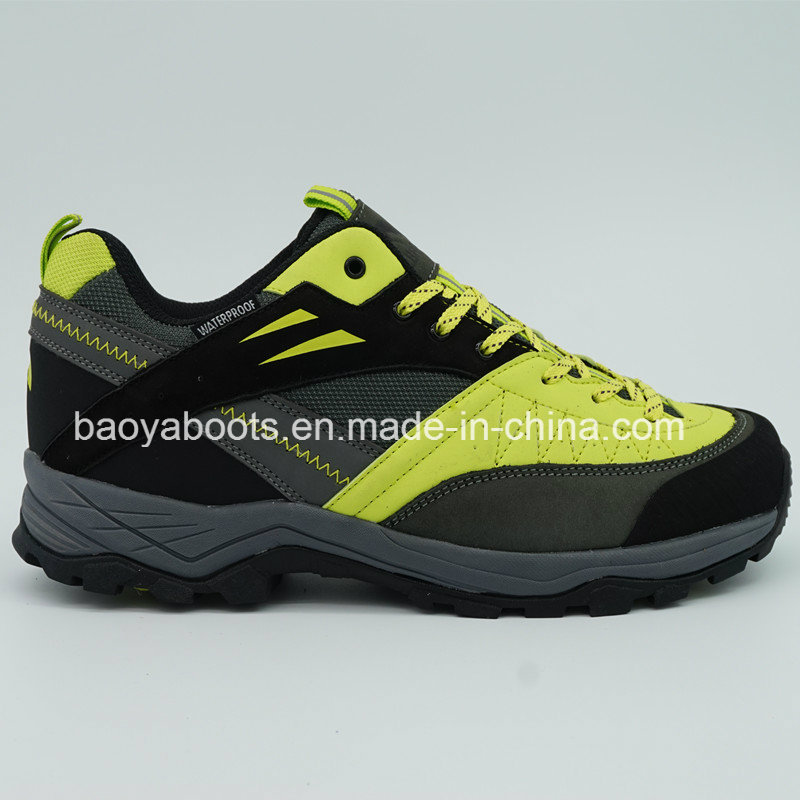 High Quality Genuine Leather Hiker Breathable Shoes with Md