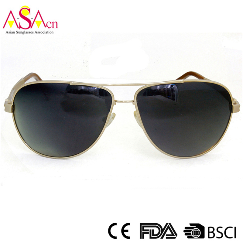 High Quality Fashion Men Polarized Metal Sunglasses with UV400 (16003)