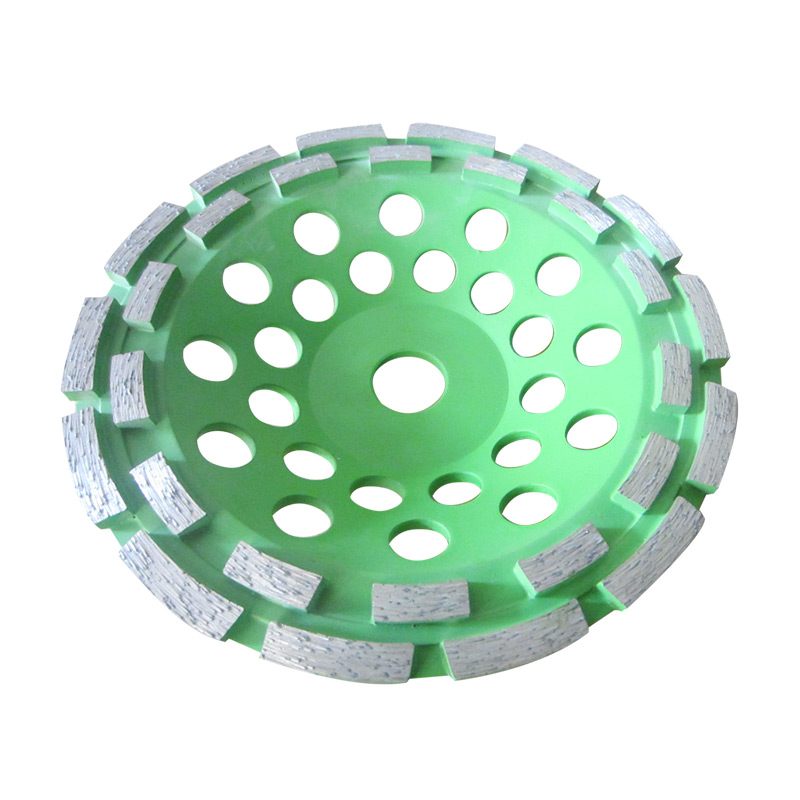 125mm/180mm Double Row Grinding Abrasive Cup Wheel for Concrete