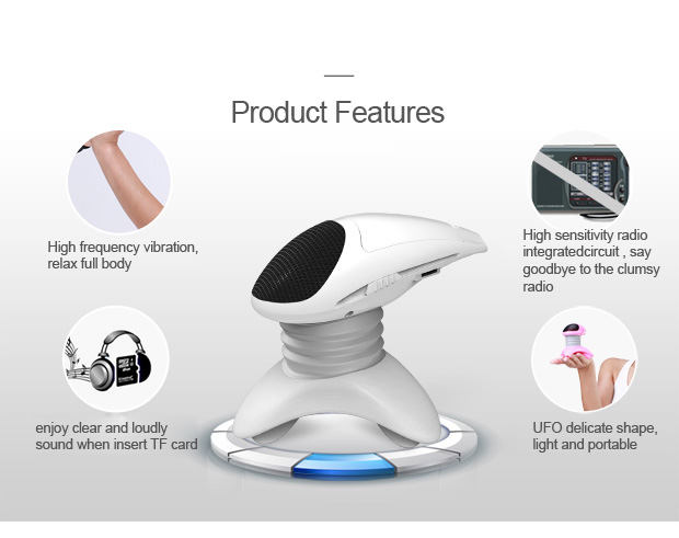 Rechargeable Micro Vibration Portable Massager with Music