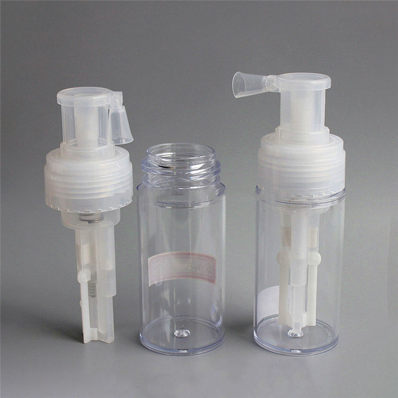 Round Shape Plastic Talcum Powder Sprayer Bottle (NB1113-1)