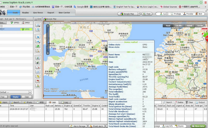 Realtime Online Car GPS Tracking Software (TS05-ER29)