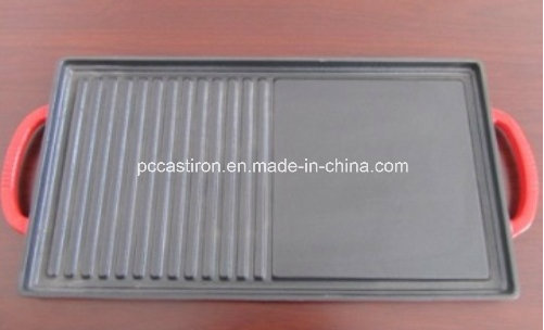 FDA Cast Iron Griddle Plate with Enaml Handle