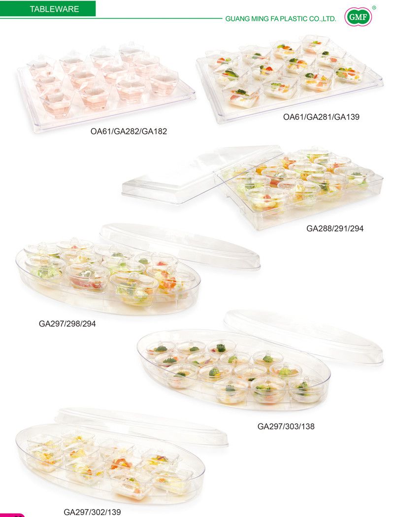 Plastic Bowl Disposable Bowl Square-Wave Bowl