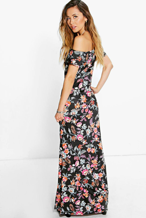 Flora off Shoulder Women Maxi Dress