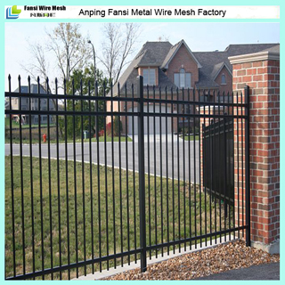 Galvanized and Powder Coated Iron Fencing