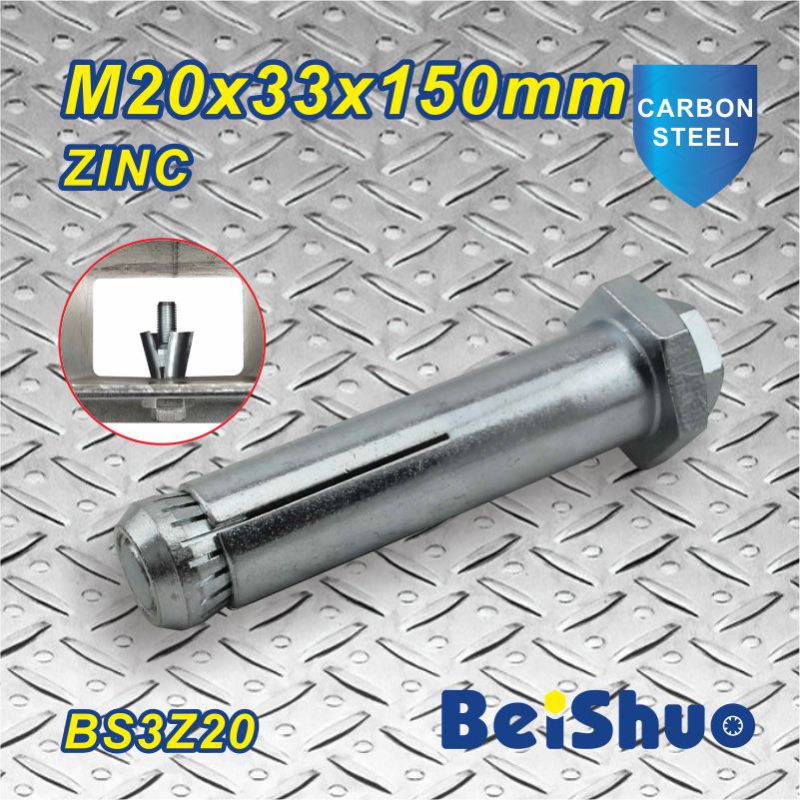 M20X33X150mm Grade 8.8 Zinc Coated Expansion Anchor Bolt