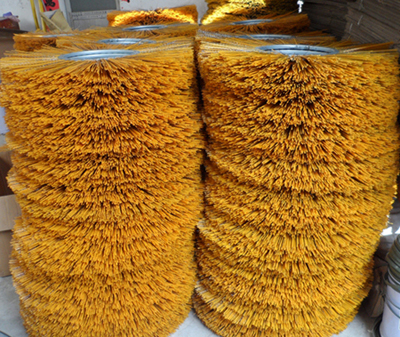 PP Material Yellow Mixture Road Sweeper Brush (YY-024)