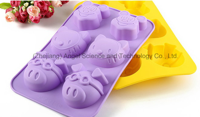 Milky Mouse Kitty Pig Shape Silicone Cake Mold Baking Tool Sc23