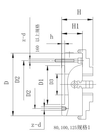 4-Jaw Chuck Horizontal Normal Lathe Machine (K72 series)