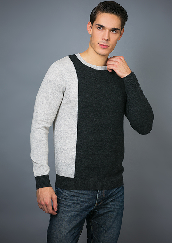Men's Fashion Cashmere Blend Sweater 17brpv074