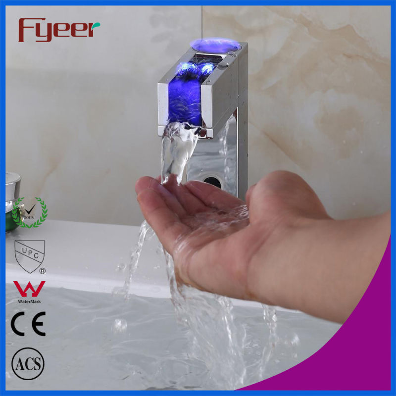 Hydro Power Waterfall Automatic Sensor Faucet with LED