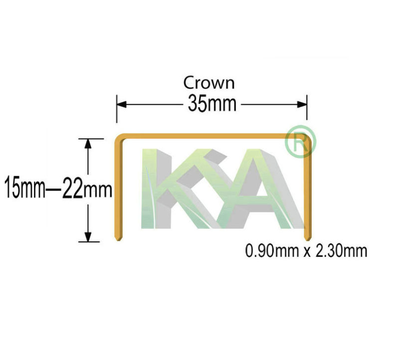 15ga Carton Sealer Staple for Packaging