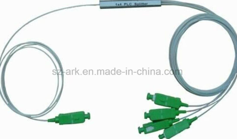 1*4 Mini Fiber Optic PLC Splitters with Steel Tube