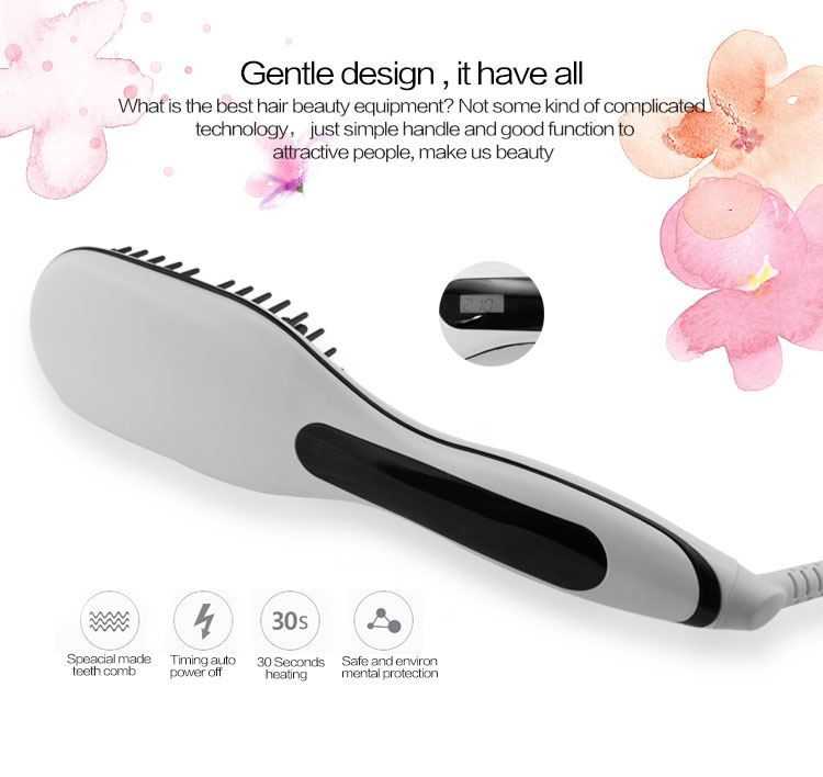 Portbale Automatic Steam LCD Screen Hair Straightener