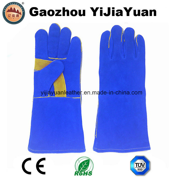 Safety Leather Work Gloves for Welding with Ce En407