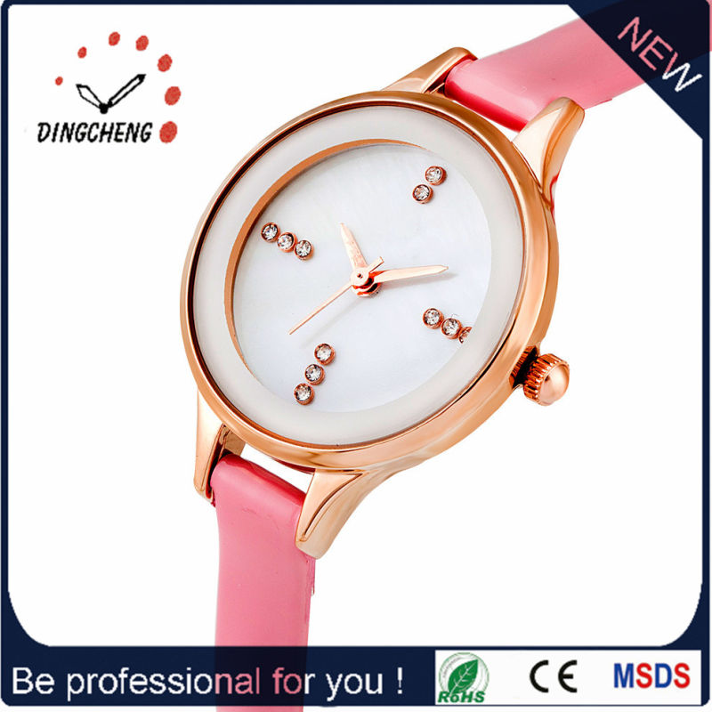 Multifunctional Dual Time Watches Big Face Watch High Quality with Leather Band