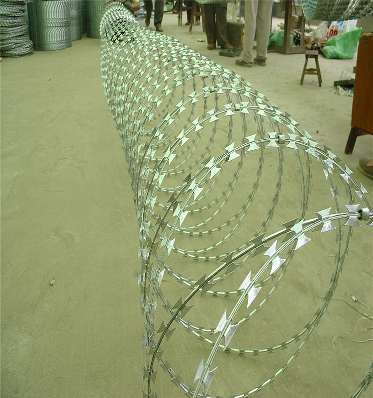 Crossed Razor Wire Mesh /Spiral Razor Wire Mesh Fence