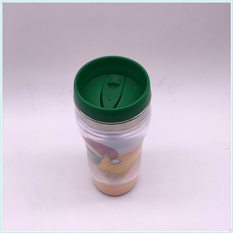 Eco Friendly Reusable Plastic One-Hand Coffee Cup Easy Take Away