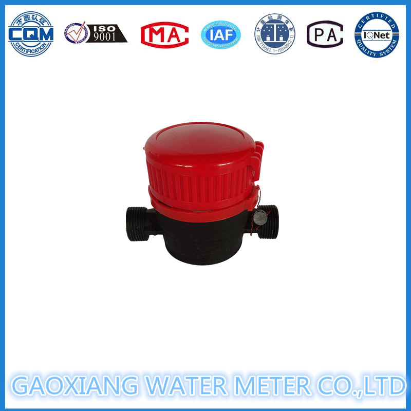 Nylon Single Jet Dry Type Water Meter Dn15-Dn25