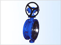 Double Flanged Metal Seal Butterfly Valve