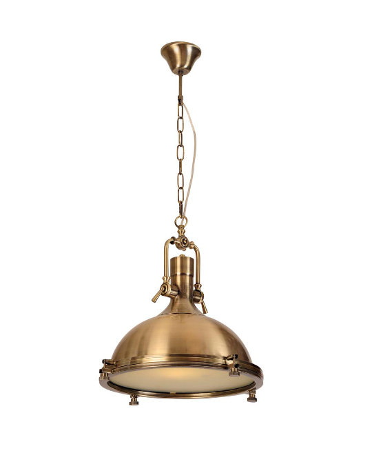 Metallic Casting Industrial Antique Brass Pendant Lamp