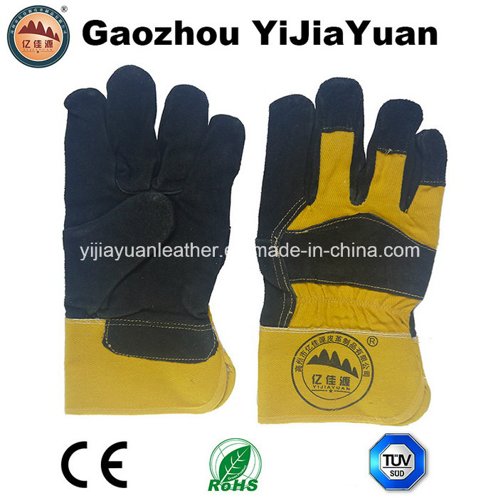 Full Palm Cow Split Leather Work Gloves