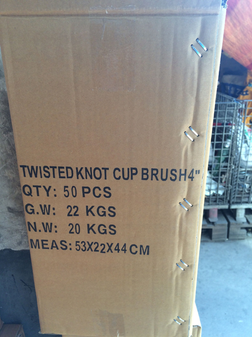 4inch Steel Wire Twist Knot Bowl Cup Brushes (YY-586)