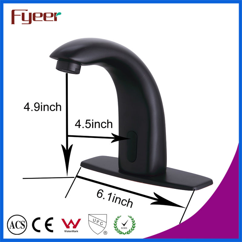 Fyeer Oil Rubbered Bronze Automatic Sensor Tap for Cold Water