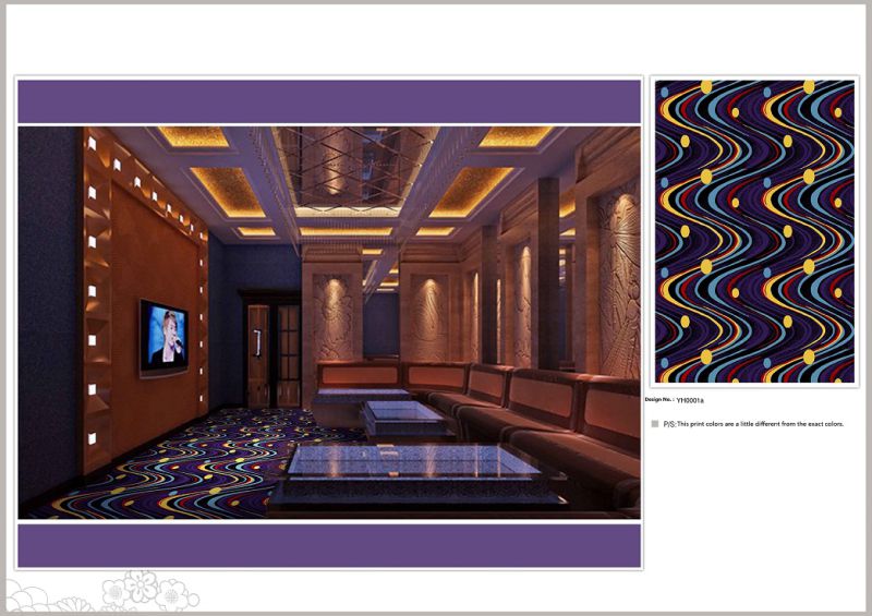 High Quality Inkjet Nylon Wall to Wall Hotel Carpet