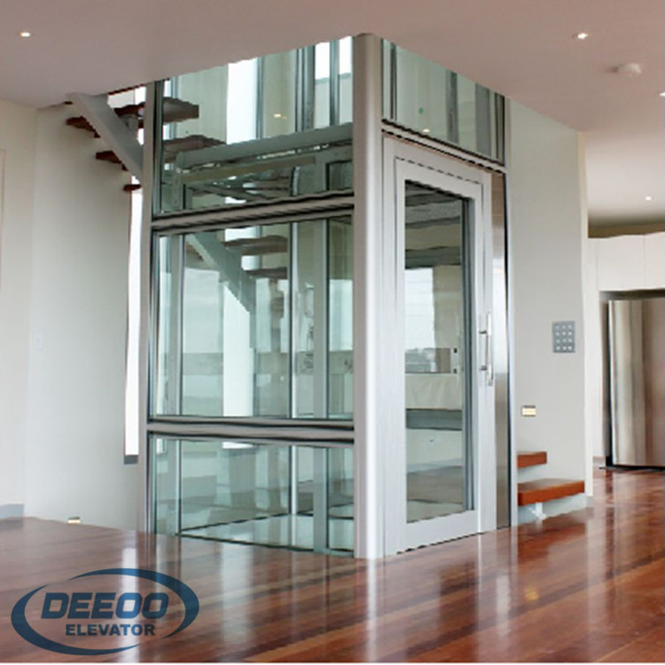 Home Glass Lift Commercial Small House Residential Passenger Elevator
