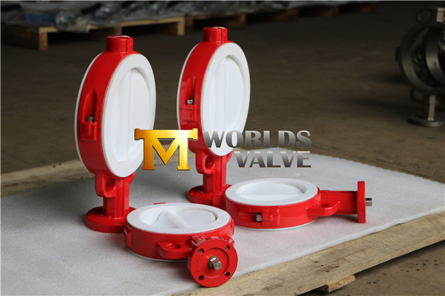 PTFE Coating Wafer Butterfly Valve (D71X-10/16)