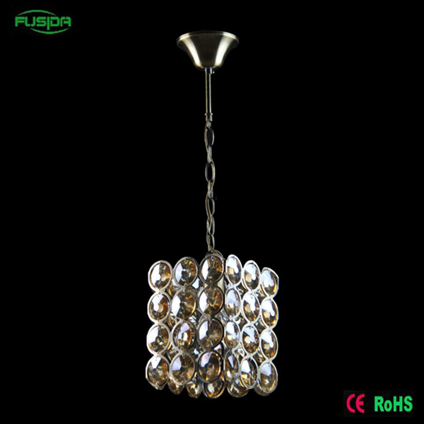 Modern White Round Square Crystal One Light Pendant Light for Wedding Decoration