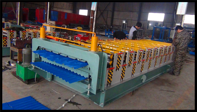 Hydraulic Color Steel Tile Double Layer Roll Forming Machine
