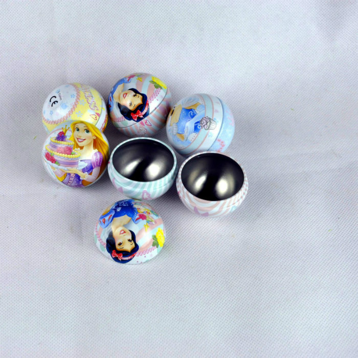 Wholesale Customized FDA Small Metal Round Ball Shaped Candy Chocolate Tin Packaging Boxes