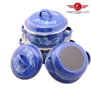 3PCS Enamel Casserole Pot Set (671EDB)