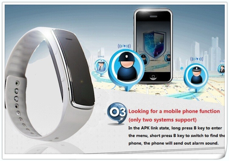 D3 Smart Bracelet OLED Screen Bluetooth Watch