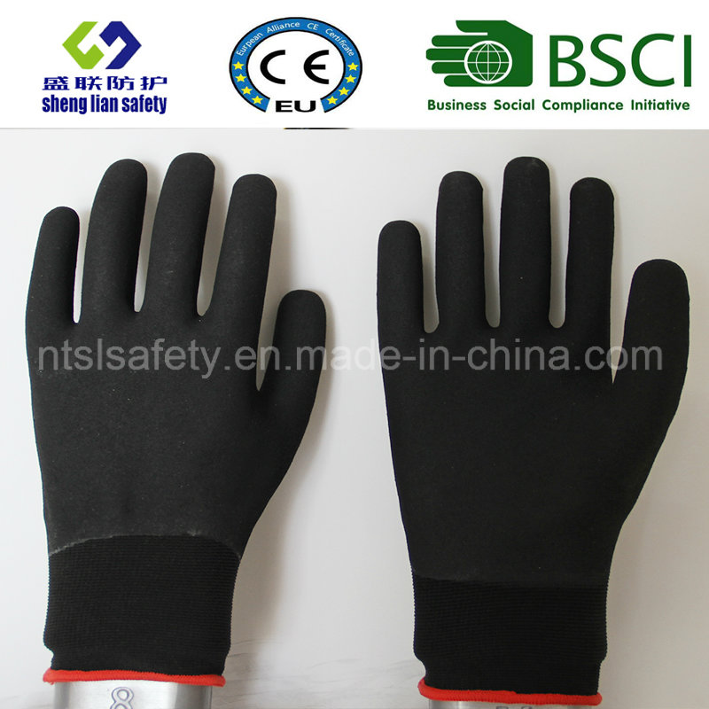 Nitrile Coating, Sandy Finish Safety Work Gloves (SL-NS112)