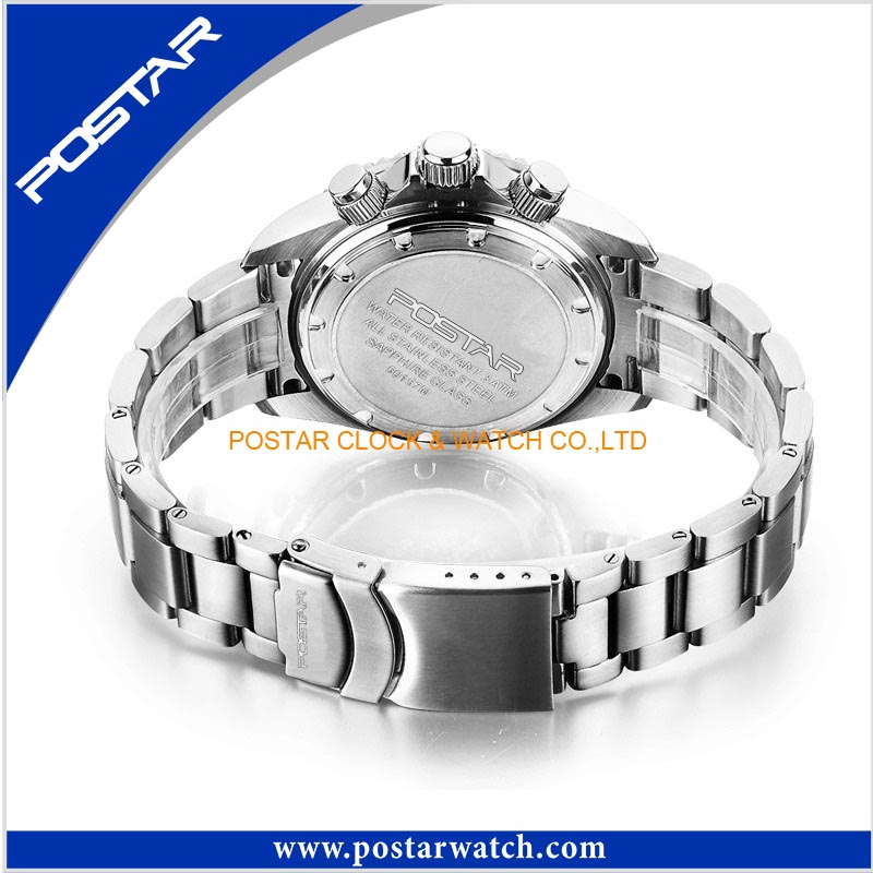 Men's Mechanical Calendar Watch Male Stainless Steel Watch