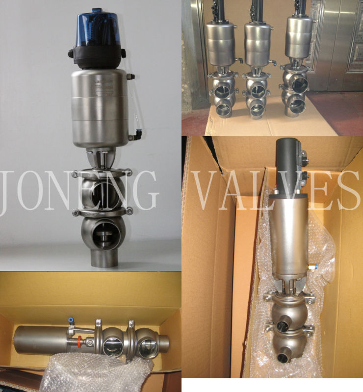 Stainless Steel Sanitary Pneumatic Flow Diversion Valve (JN-FDV2003)