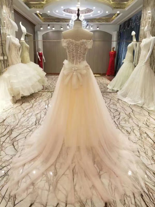 New Arrival 2017 Marriage Beading Bodice Wedding Dresses