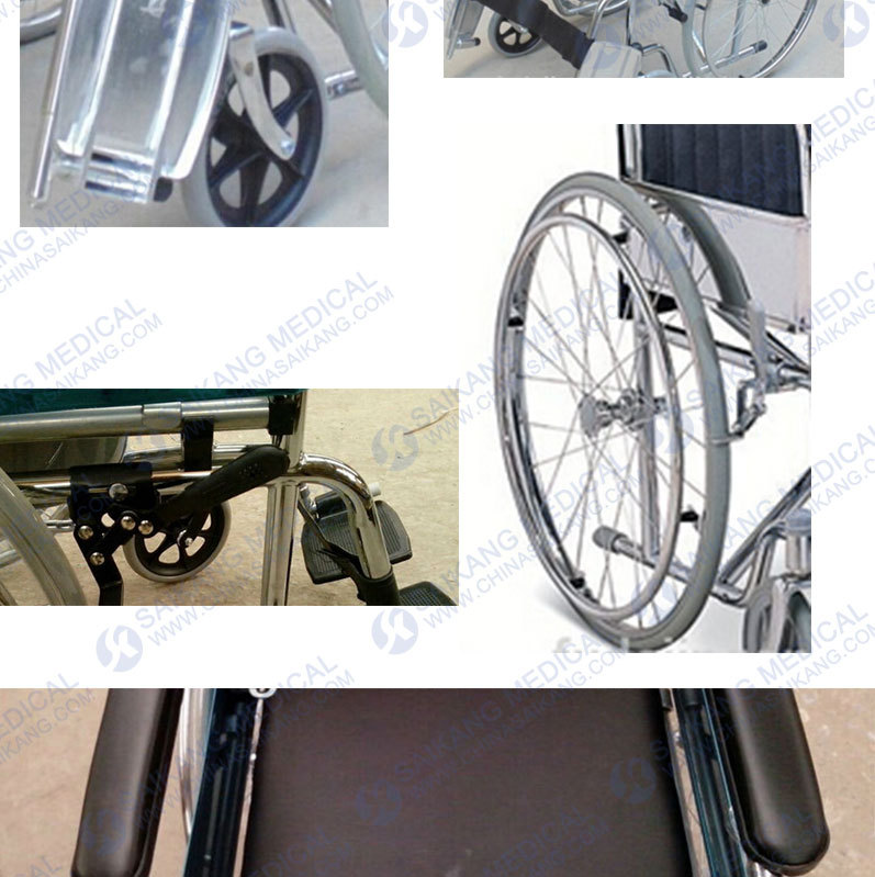 Accommodate Chair with Plastic Footplate for Disabled People