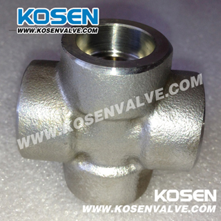 Stainless Steel Socket Weld Cross (3000LB)