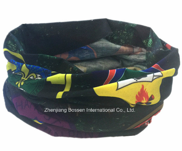 Factory Produce Customized Design Printed Microfiber Elastic Neck Tube Multifunctional Buff Scarf