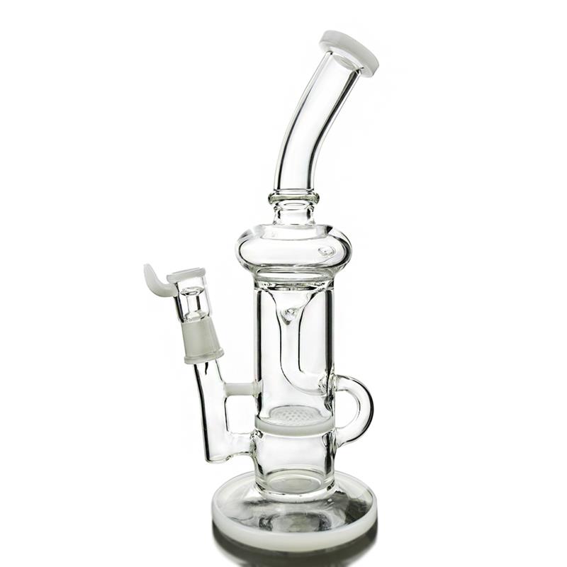 Bent Neck Concentrate Pipe Hookah Glass Smoking Water Pipes (ES-GB-344)