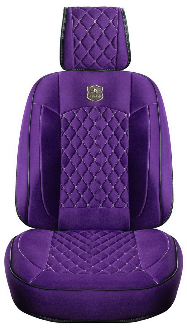 Car Seat Cover 3D Universal Shape with Viscose Fabric Purple