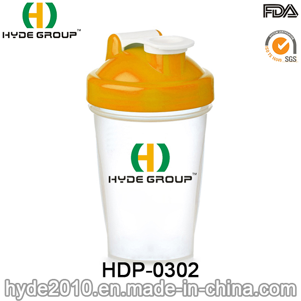 Portable 400ml Plastic Blender Shaker Bottle (HDP-0302)